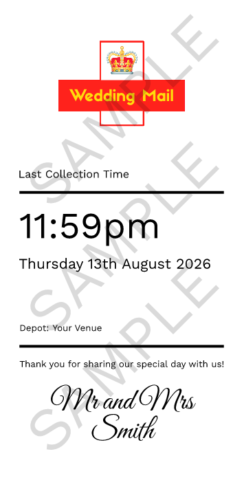 Preview of your personalised postbox insert